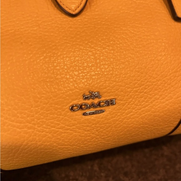Coach Mercer 24 leather handbag f37779 yellow - Picture 8 of 14